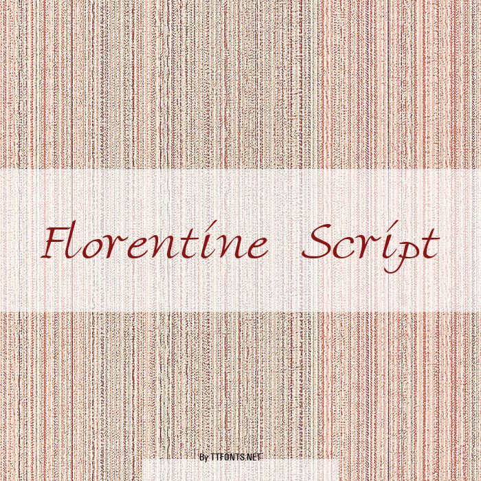 Florentine Script example